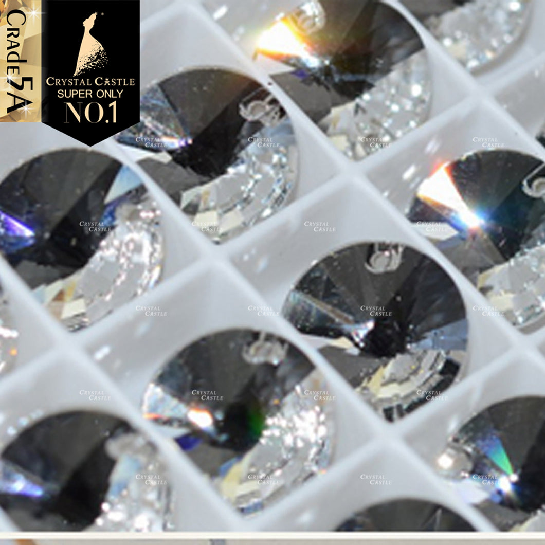 Crystal Castle Rivoli Glass Crystal Sew On Rhinestones